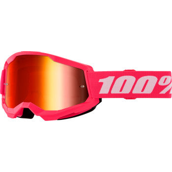 100% Strata 2 Goggle - Pink - Red Mirror 50028-00017
