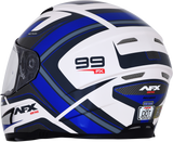 AFX FX-99 Helmet - Recurve - Pearl White/Blue - Large 0101-11123