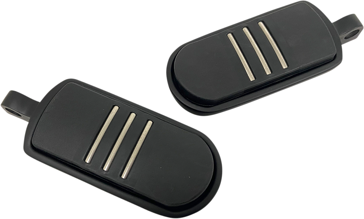 RIVCO PRODUCTS Custom Footpegs - Matte Black MV137MB