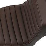 SADDLEMEN Step-Up Seat - Front Tuck-n-Roll/Rear Lattice Stitch - Brown 818-30-176BR