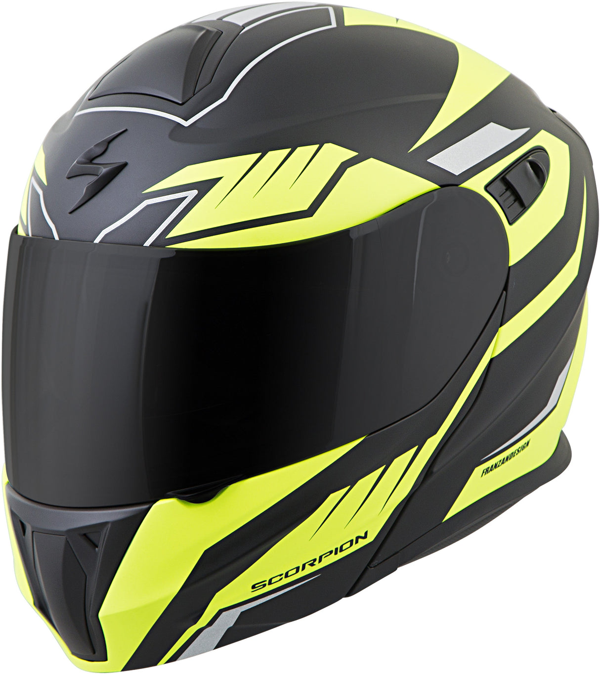 SCORPION EXO Exo-Gt920 Modular Helmet Shuttle Neon Md 92-1434