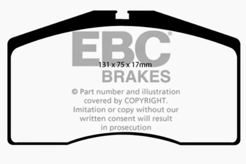 EBC 93-95 Porsche 911 (964) 3.6 Turbo Redstuff Front Brake Pads DP3997C