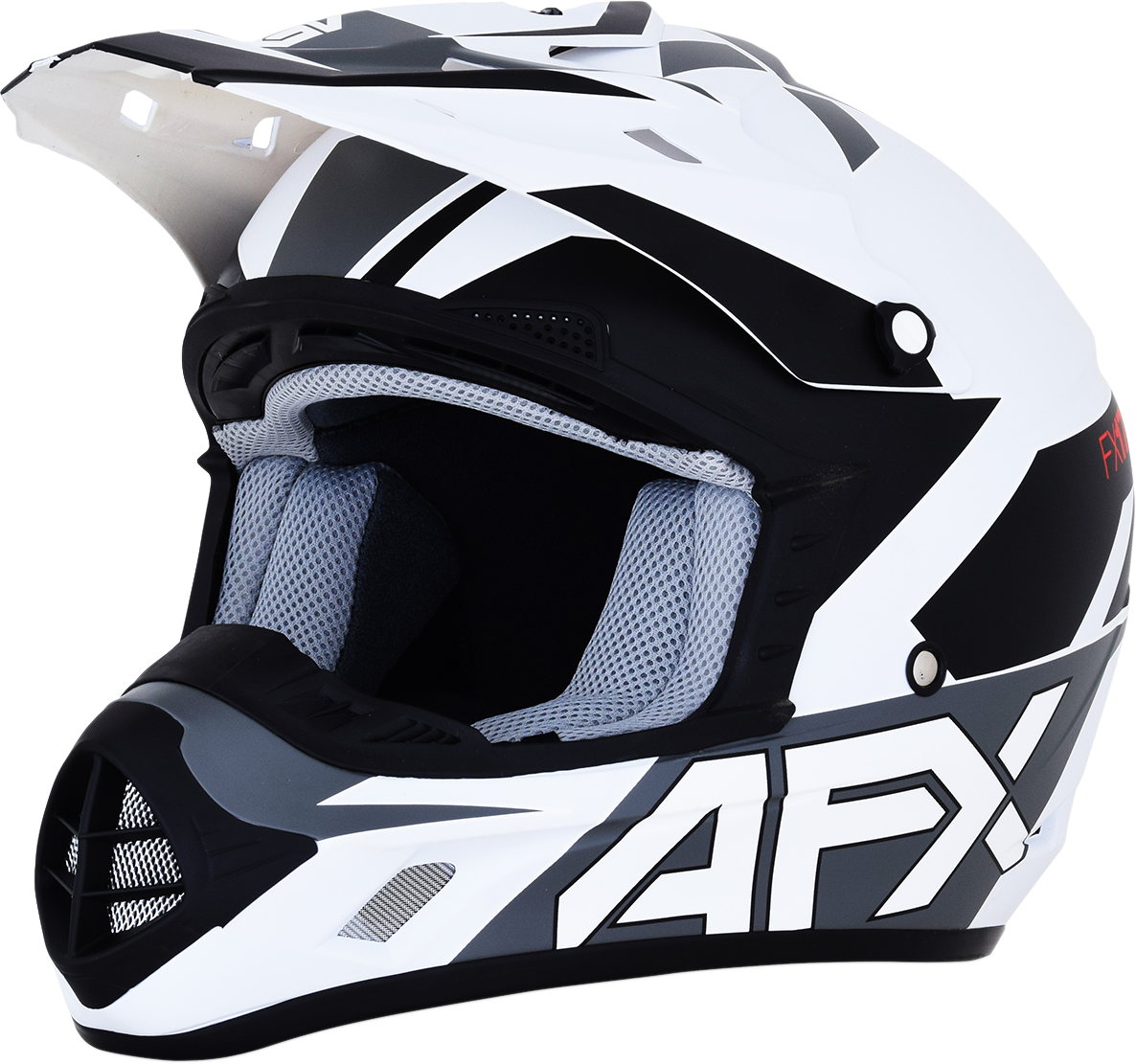 AFX FX-17 Helmet - Aced - Matte White/White - Medium 0110-6495