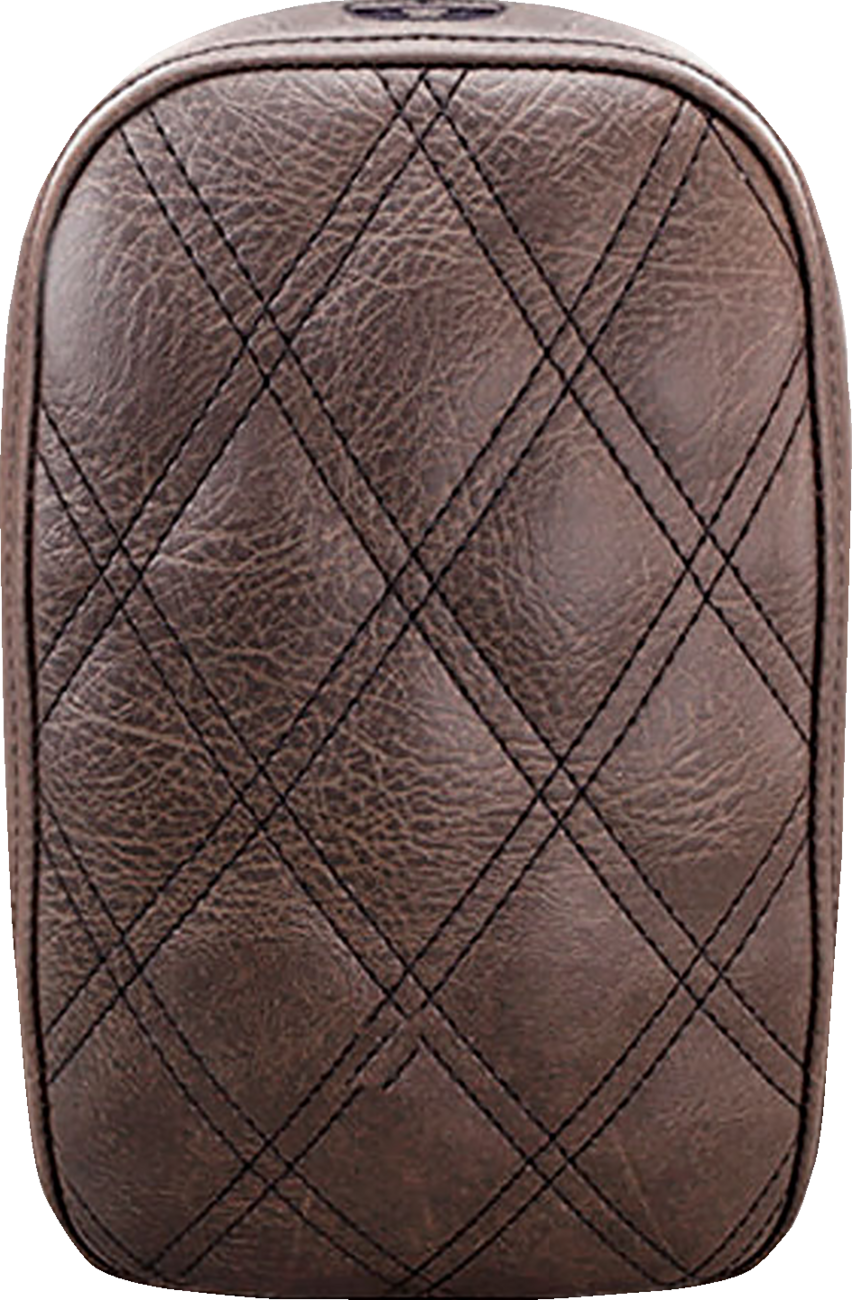 SADDLEMEN Detachable Pillion Pad - Lattice Stitched - Brown SA1025