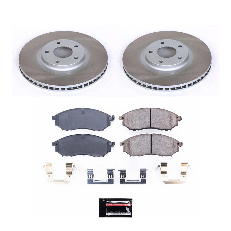 Power Stop 11-14 Nissan Murano Front Semi-Coated Rotor Kit