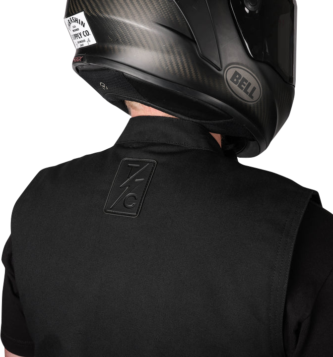 THRASHIN SUPPLY CO. Nightrider v2 Riding Vest - Black - Medium TMJ-12-09