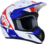 AFX FX-17 Helmet - Aced - Red/White/Blue - Large 0110-6481