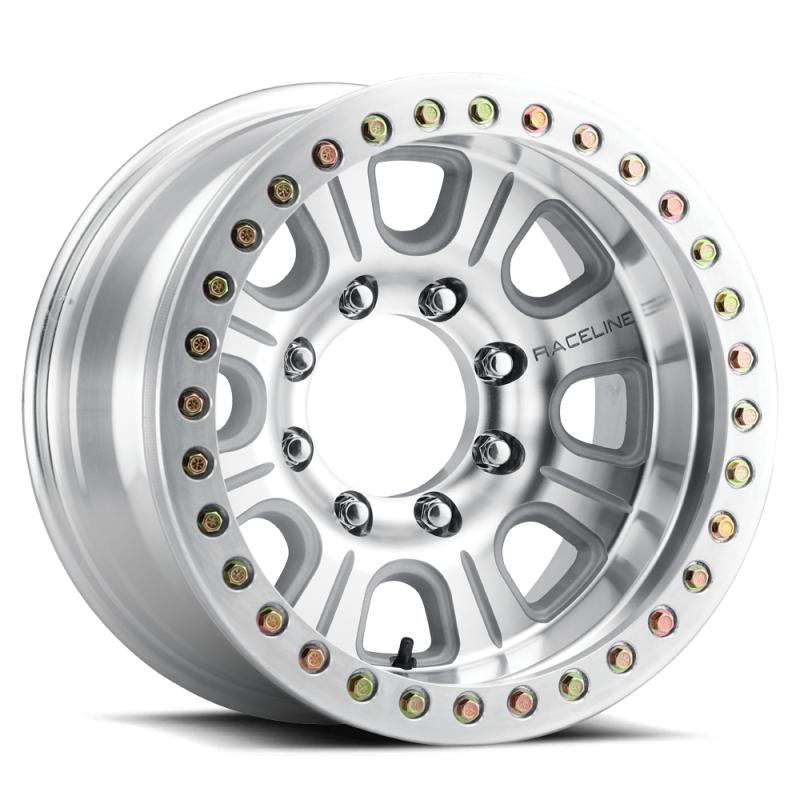 Raceline RT233 Monster 17x9.5in / 8x170 BP / -32mm Offset / 130.81mm Bore - Machined Beadlock Wheel RT233-79581-32