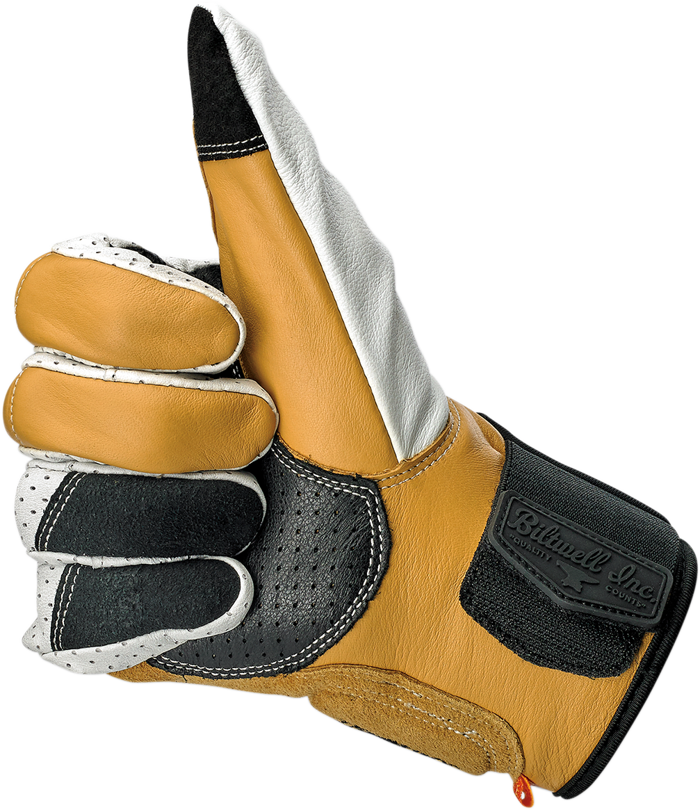 BILTWELL Borrego Gloves - Cement - Small 1506-0409-302