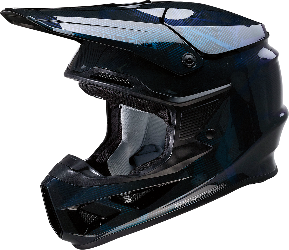 MOOSE RACING F.I. Helmet - Agroid Camo - MIPS® - Iridescent Blue - XL 0110-7756