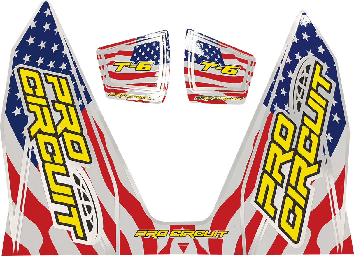 PRO CIRCUIT T-6 Decal - Stars and Stripes DC22T6-SS