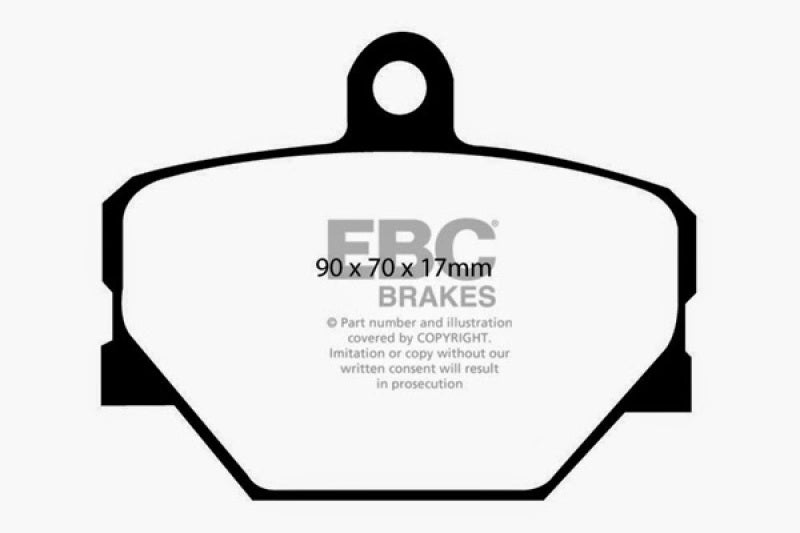 EBC 08+ Smart Fortwo 1.0 Greenstuff Front Brake Pads DP21287