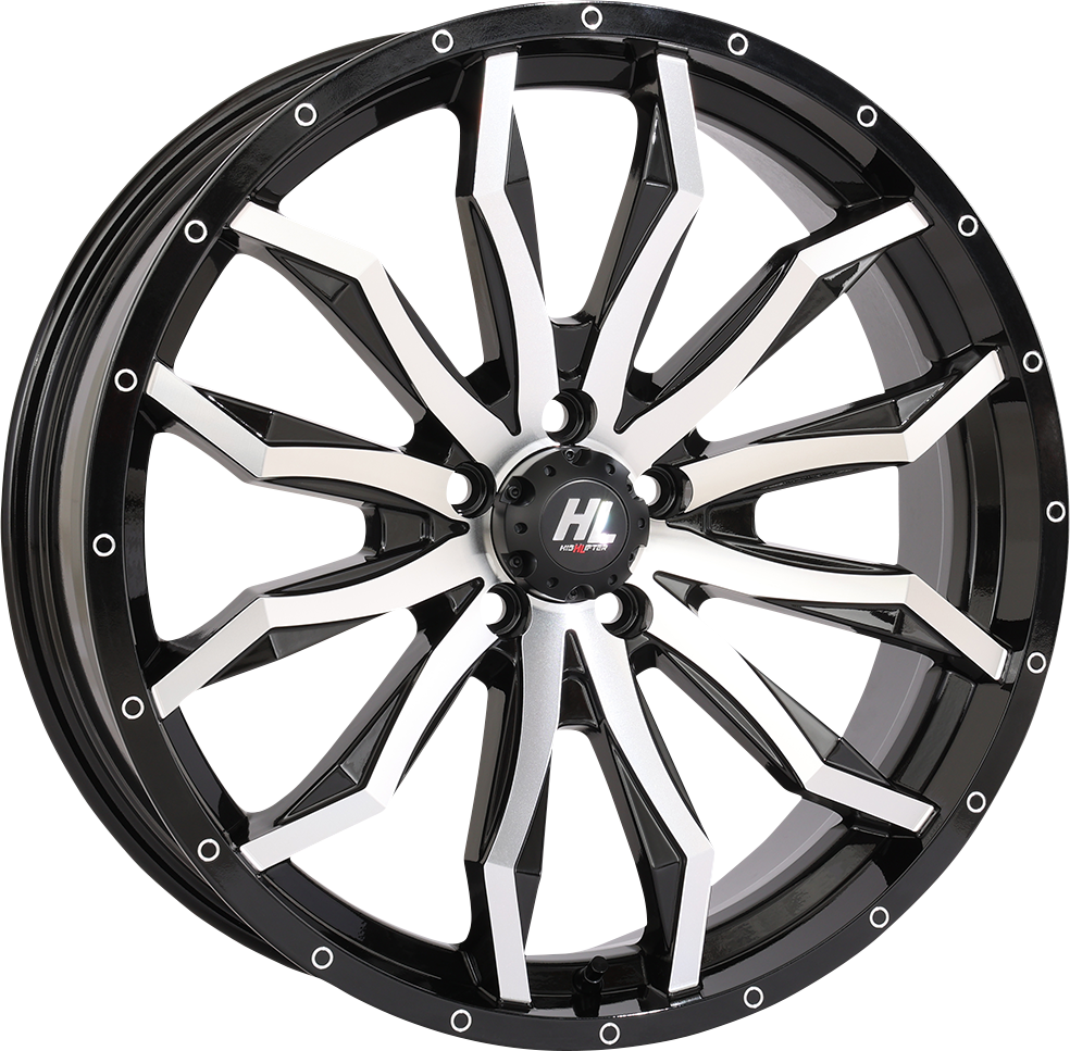 HIGH LIFTER Wheel - HL21 - Front/Rear - Gloss Black w/Machined - 20x7 - 4/156 - 4+3 (+10 mm) 20HL21-1156