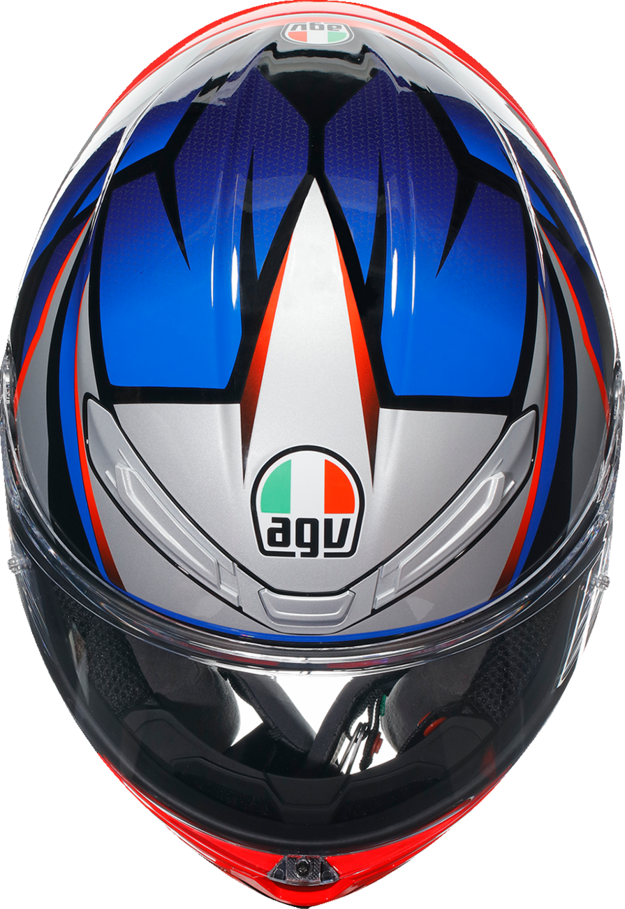 AGV K6 S Helmet - Slashcut - Black/Blue/Red - Large 2118395002015L