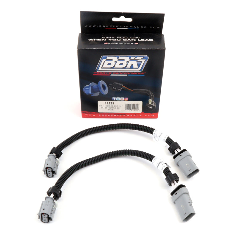 BBK 16-20 GM Camaro 6.2L SS Manual Trans O2 Sensor Wire Harness Extensions (Rear) 11221