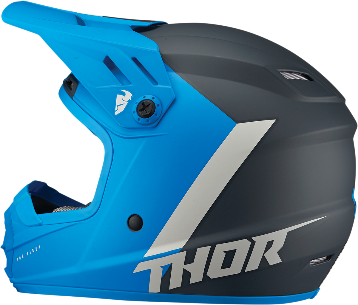 THOR Youth Sector Helmet - Chev - Blue/Light Gray - Medium 0111-1476