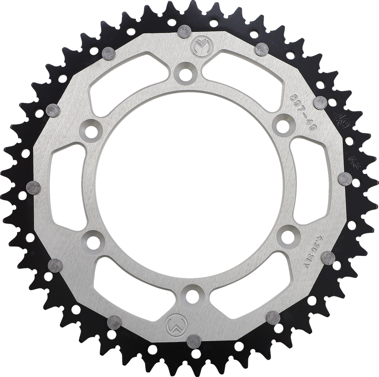 MOOSE RACING Dual Sprocket - Silver - 49 Tooth 1210-897-49-11X