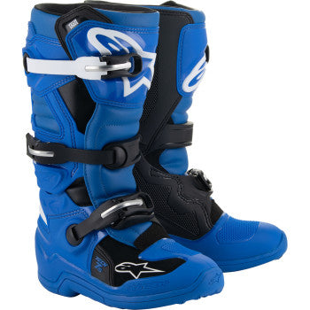 ALPINESTARS Youth Tech 7S Boots - Blue/Black/White - US 3  2015017-712-3