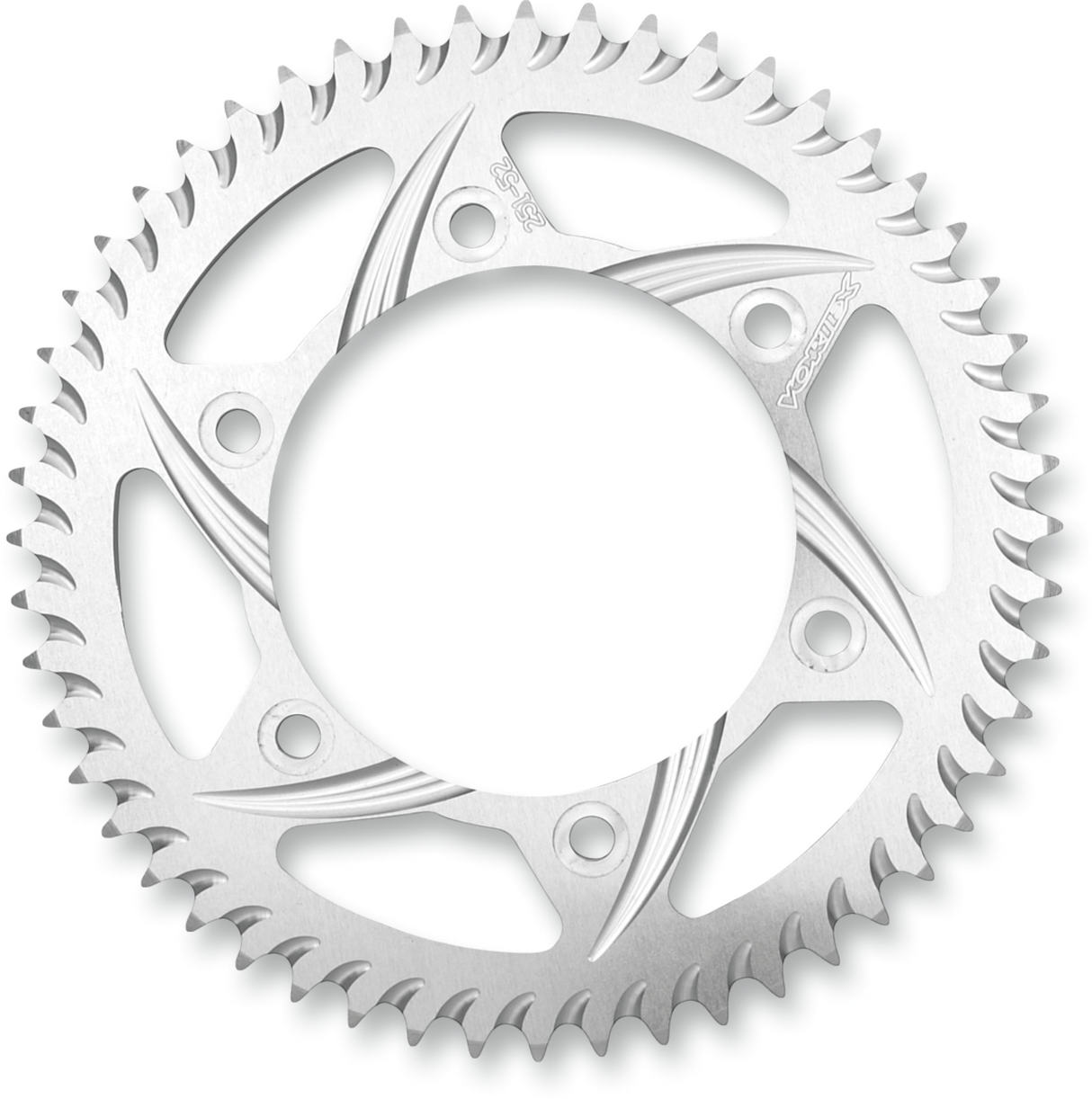 VORTEX Aluminum Sprocket - Silver - Rear - 46 Tooth 654A-46