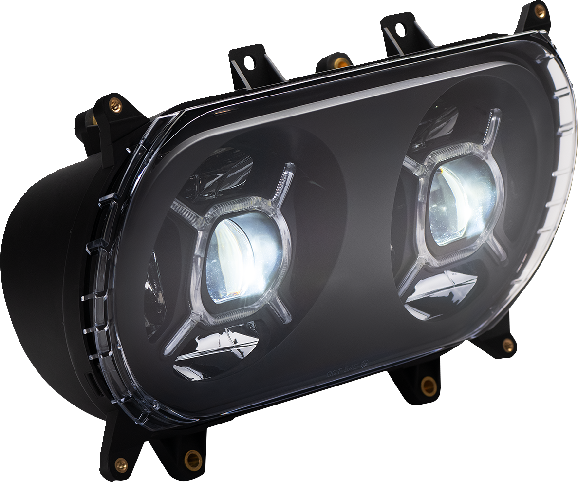 CUSTOM DYNAMICS LED Headlight - Black - Road Glide CD-RG-H-B