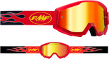 FMF Youth PowerCore Goggles - Flame - Red - Red Mirror F-50055-00004 2601-3021