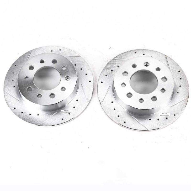 Power Stop 03-08 Hyundai Tiburon Rear Evolution Drilled & Slotted Rotors - Pair