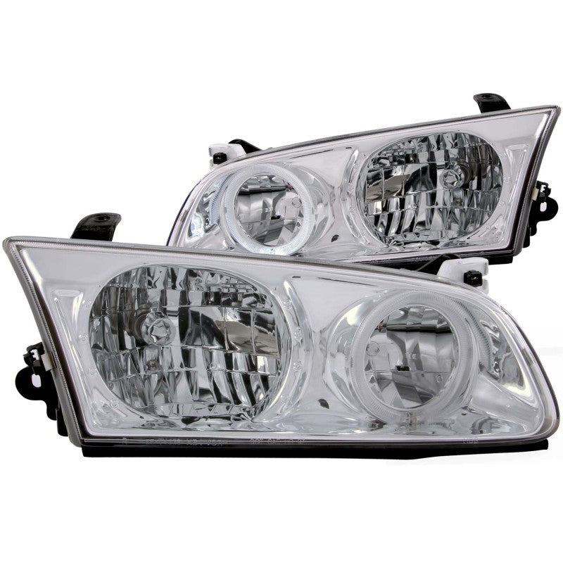 ANZO 2000-2001 Toyota Camry Crystal Headlights w/ Halo Chrome 121124