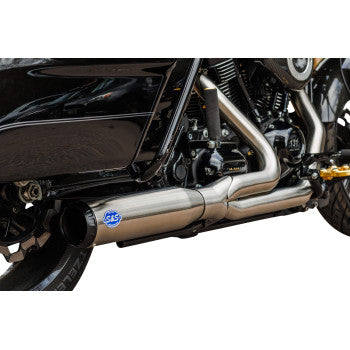 S&S CYCLE 2-into-1 Qualifier Exhaust System - 49-State - Silver 550-1108