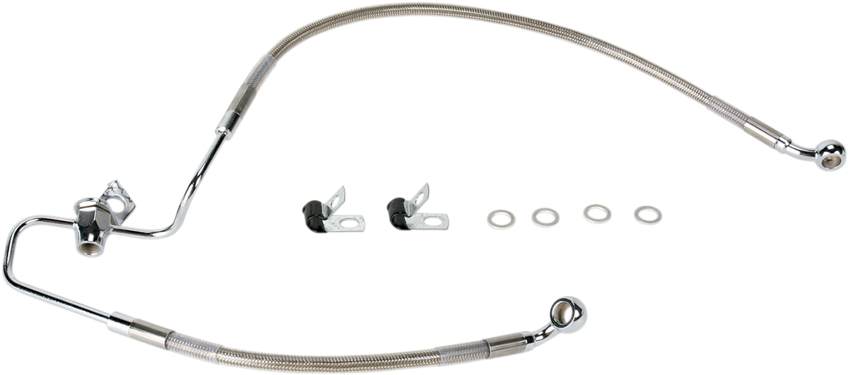 DRAG SPECIALTIES Brake Line - Rear - Stainless Steel 660320