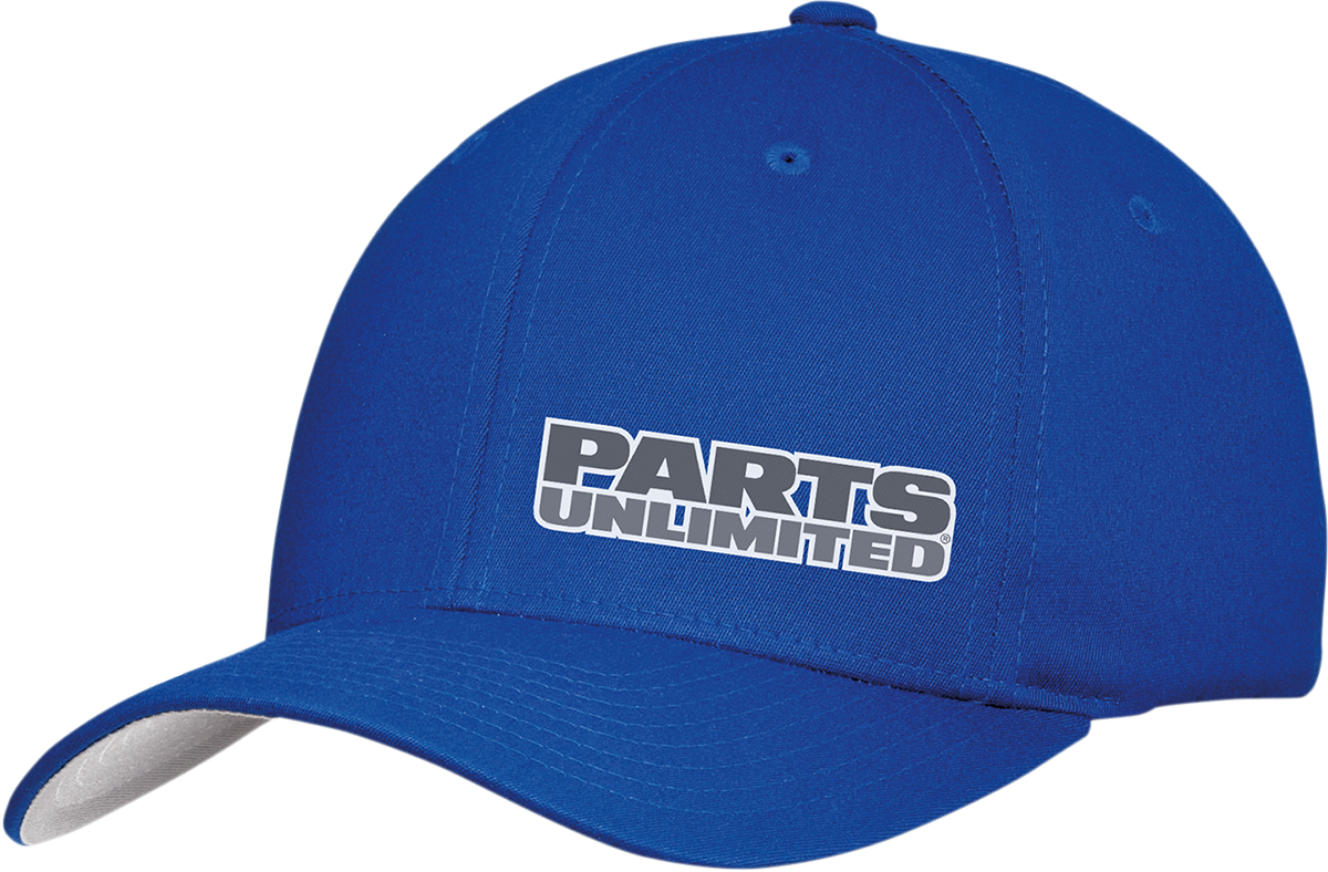 THROTTLE THREADS Parts Unlimited Curved Bill Hat - Blue - Small/Medium PSU29H51RBSR