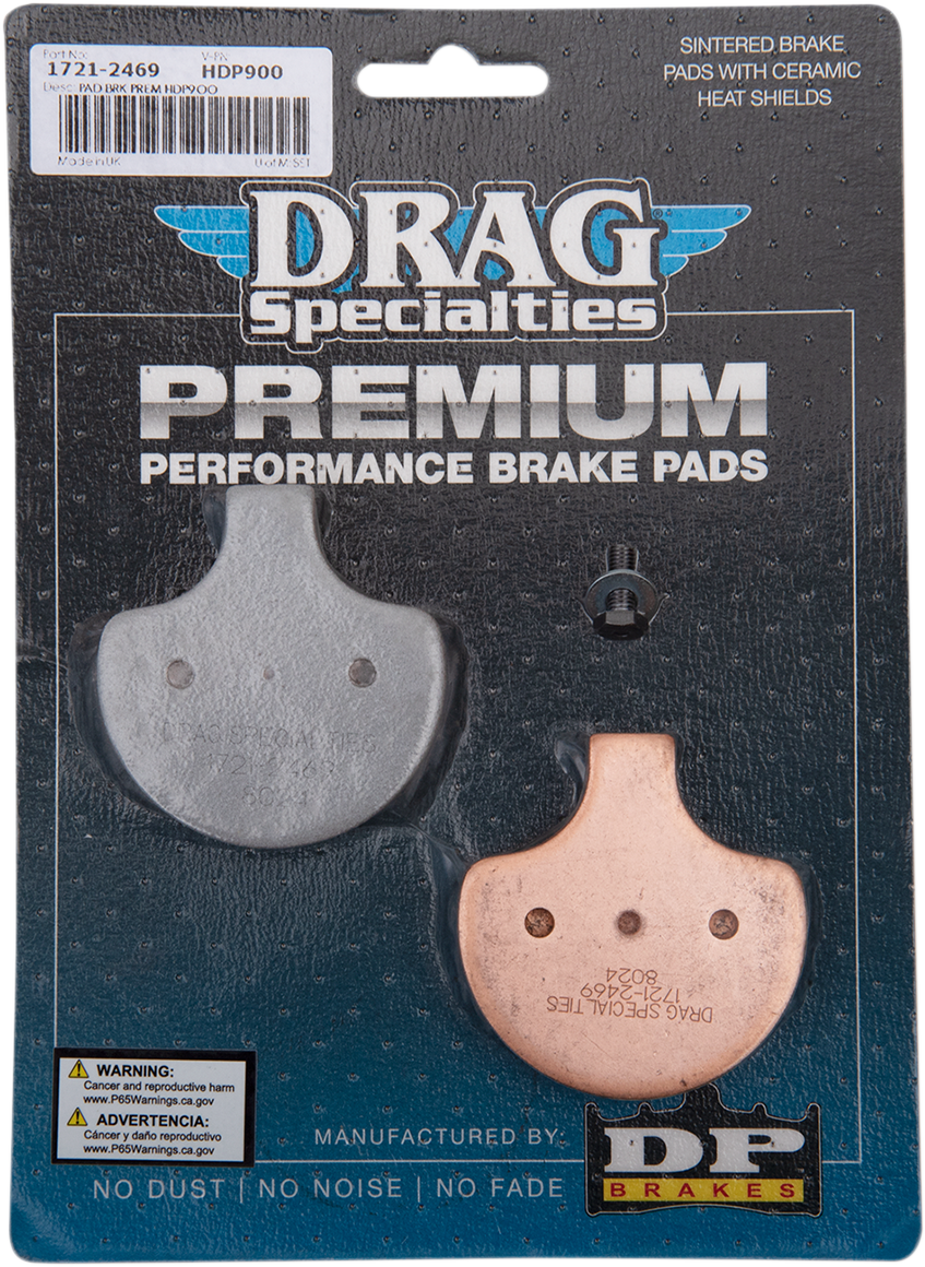 DRAG SPECIALTIES Sintered Brake Pads - Harley-Davidson WRNG CALLOUT /WRNG PHOTO HDP900