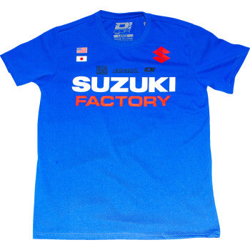 D'COR VISUALS Suzuki Factory T-Shirt - Blue - 2XL 80-128-5