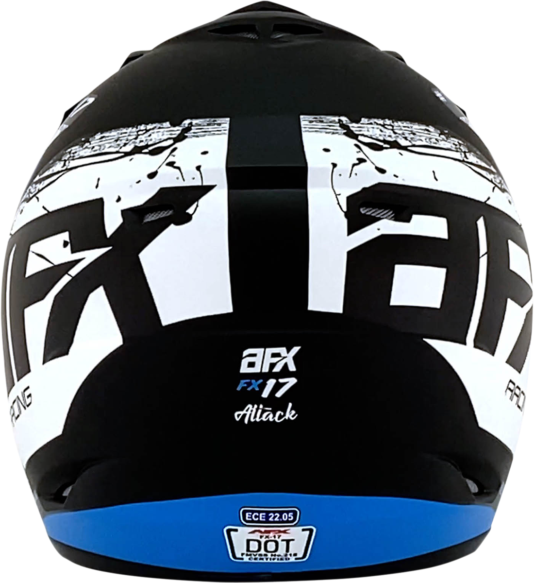 AFX FX-17 Helmet - Attack - Matte Blue/Black - 2XL 0110-7165