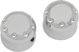 COVINGTONS Axle Cap - Front - Dimpled - Chrome C0010-C