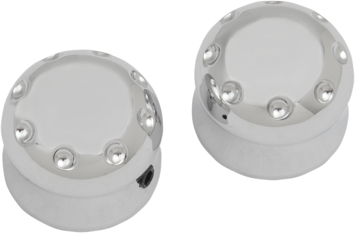 COVINGTONS Axle Cap - Front - Dimpled - Chrome C0011-C