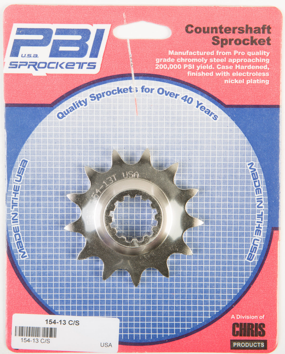 PBIFront Cs Sprocket Steel 13t-520 Husq154-13