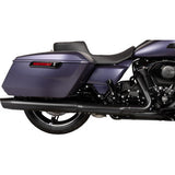 DRAG SPECIALTIES Performance Predator 2-Up Seat - Vinyl - Black Double Diamond Stitch - FLHX/FLTR '23-'24 0801-1941