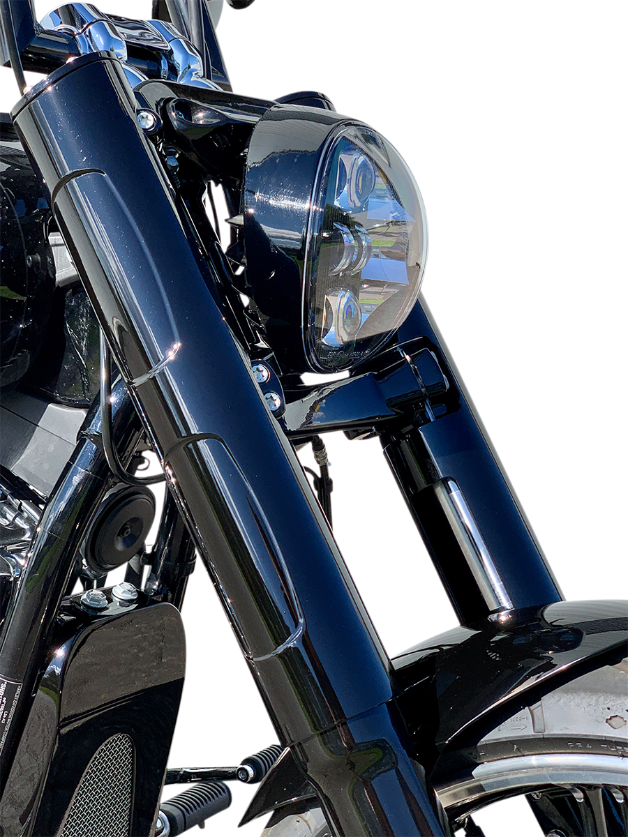 KODLIN MOTORCYCLE Fork Cover - Black - Softail Breakout FXBR/FXBRS K46660