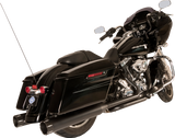 S&S CYCLE El Dorado Dual Exhaust System - Black - Machined Black Tracer 550-0680B