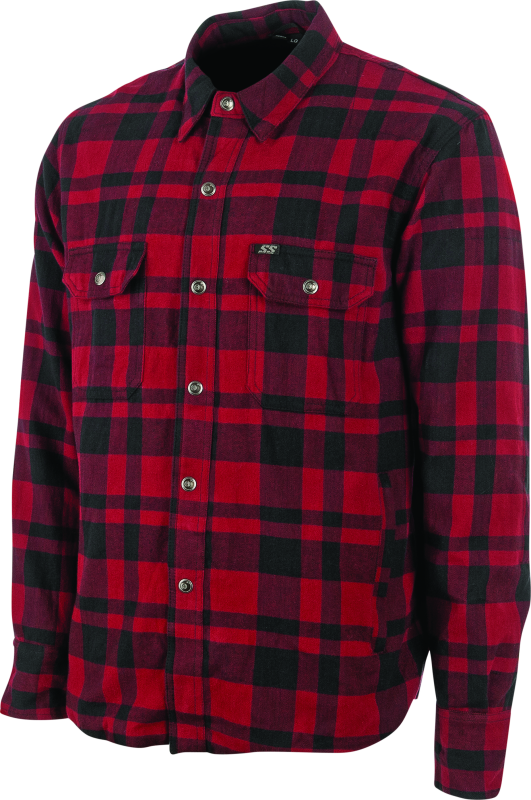 Speed and Strength Black 9 2.0 Moto Shirt Red - Small 892266