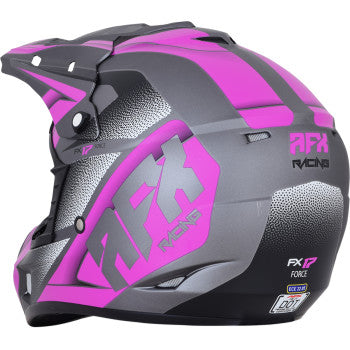 AFX FX-17 Helm - Force - Frostgrau/Fuchsia - XS 0110-5208 