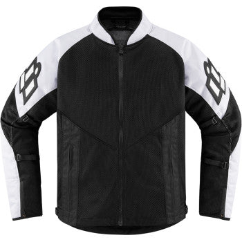 Chaqueta ICON Mesh AF - Negro/Blanco - Pequeña 2820-5950 