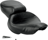 MUSTANG Vintage Style Seat - Wide - Smooth - Black - Dyna 75111