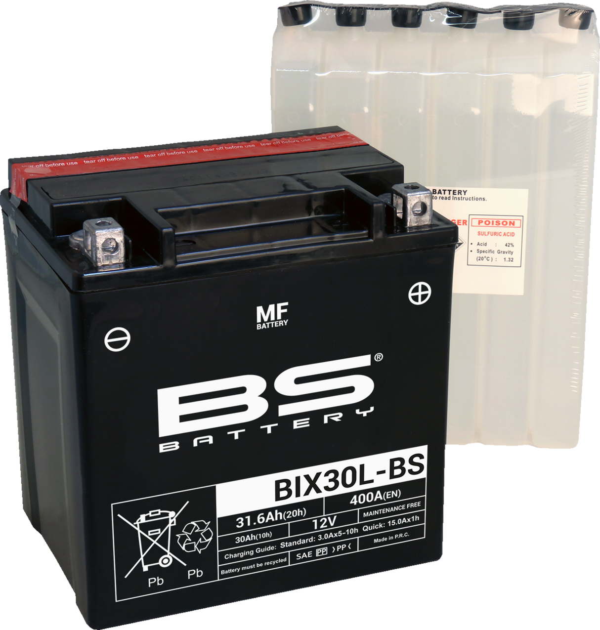 BS BATTERY Battery - BIX30L-BS (YIX) 300753