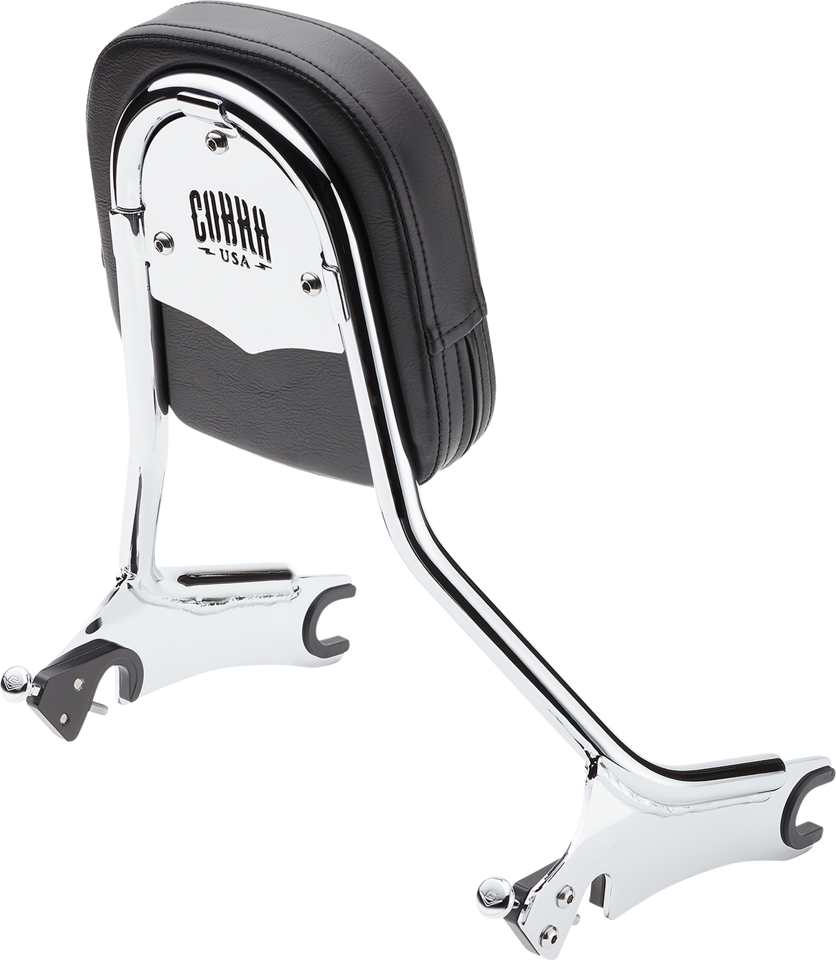 COBRA Backrest - Tall - Chrome - Chieftain 502-2005