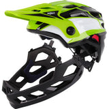 KALI Child Maya Full Face Helmet - Race - Gloss Lime/White/Black - OS 0221923322