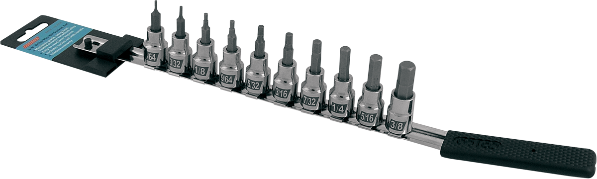 CRUZTOOLS Hex Socket Set - Inch IN38HBS