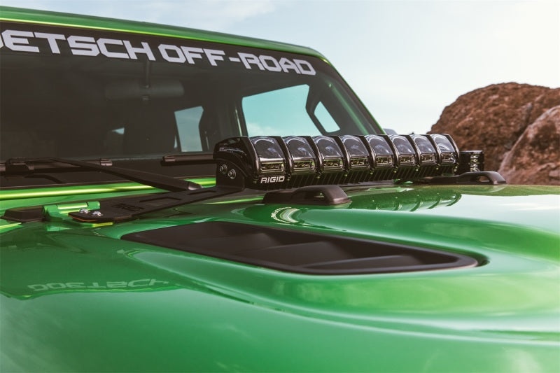 Rigid Industries 2018 Jeep JL - Hood Mount Kit - Mounts 20in Adapt Series 41665