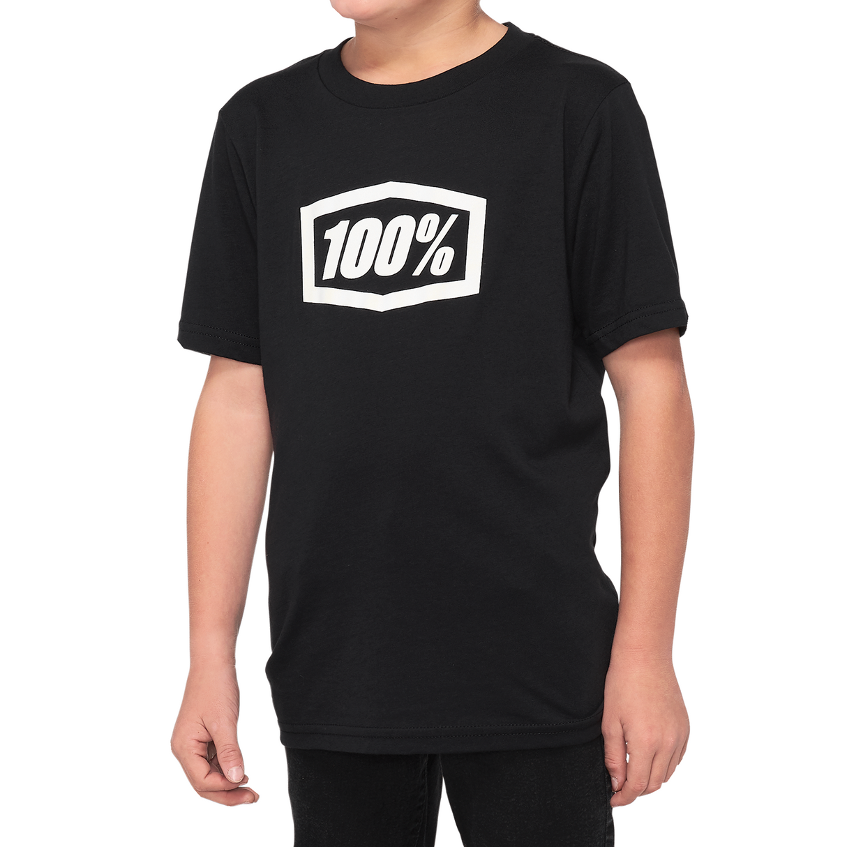 100% Youth Icon T-Shirt - Black - Small 20001-00004