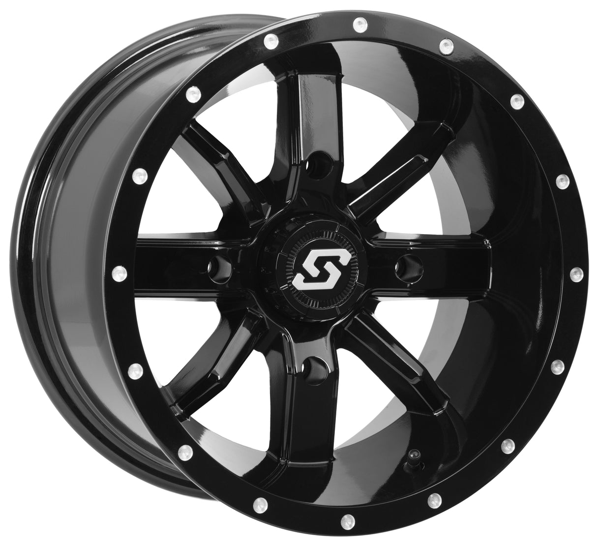 SEDONA Hollow Point Wheel 14x10 4/156 5+5 (0mm) Black A88B-41056-55S